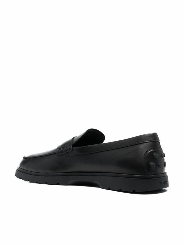 Men's Leather Penny Loafer Black - TOD'S - BALAAN 9