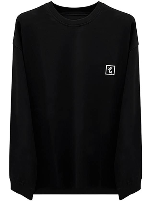 Back logo printing round long sleeve t shirt black men s W243TS17713B TJ - WOOYOUNGMI - BALAAN 1