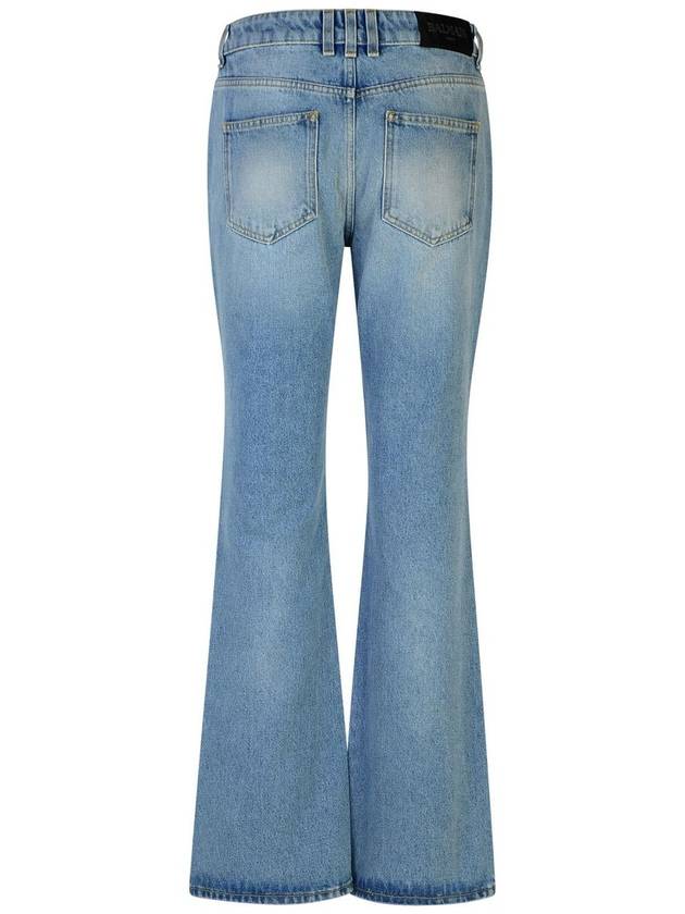 Balmain Light Blue Cotton Jeans - BALMAIN - BALAAN 2