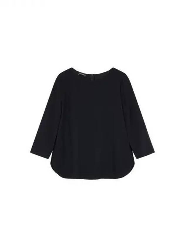 Women s Rounded Easy Blouse Black 271657 - EMPORIO ARMANI - BALAAN 1