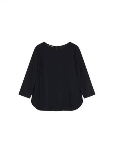 Women s Rounded Easy Blouse Black 271657 - EMPORIO ARMANI - BALAAN 1