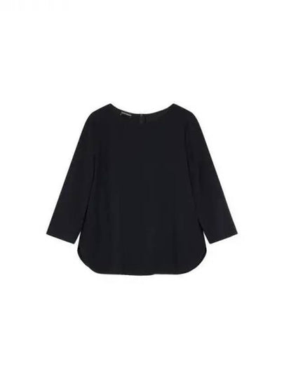 Women s Rounded Easy Blouse Black 271657 - EMPORIO ARMANI - BALAAN 1