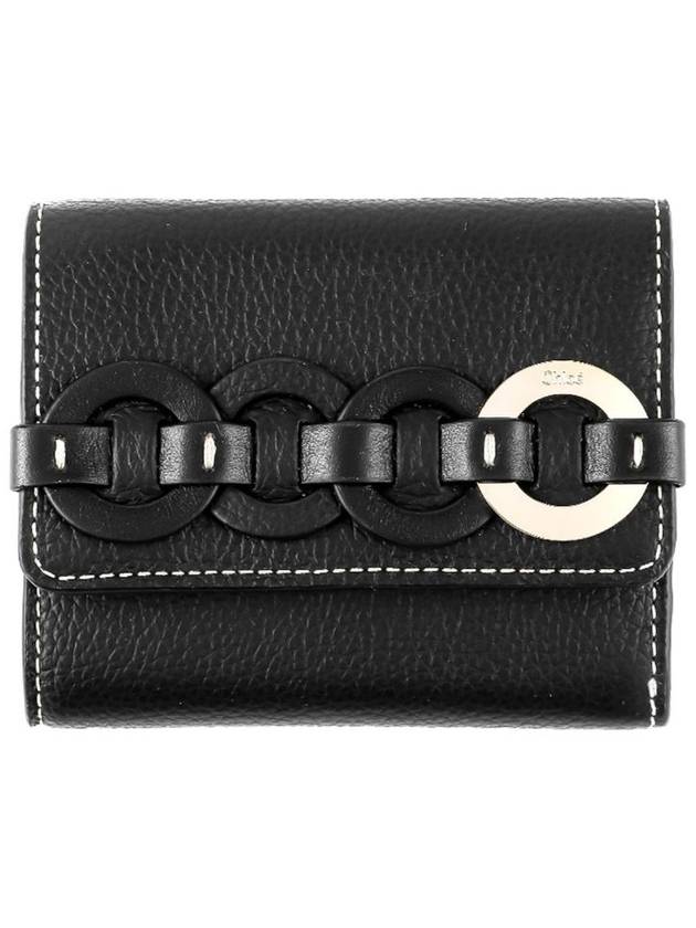 Darryl Flap Tri-Fold Small Half Wallet Black - CHLOE - BALAAN 2