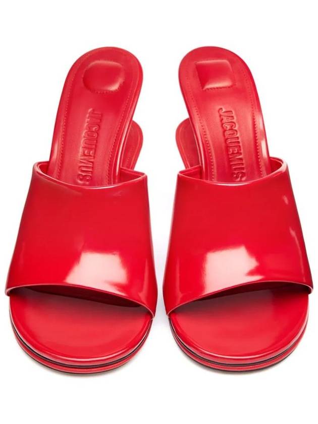 Jacquemus The Double Mule Sandals Heel Red - JACQUEMUS - BALAAN 6