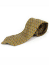 900 HA 100 silk olive green patterned tie - HERMES - BALAAN 3