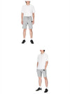 Light Fleece Regular Shorts Grey Melange - CP COMPANY - BALAAN 3