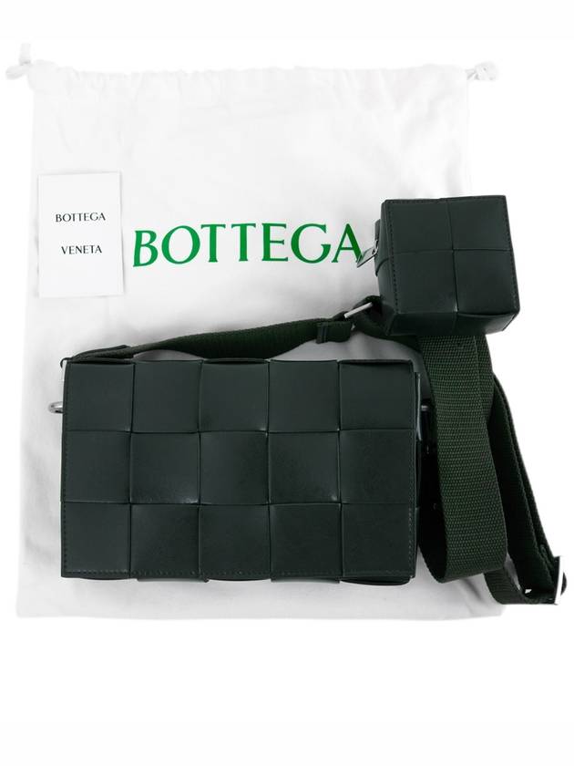 Cassette Versatile Strap Cross Bag Dark Green - BOTTEGA VENETA - BALAAN 9