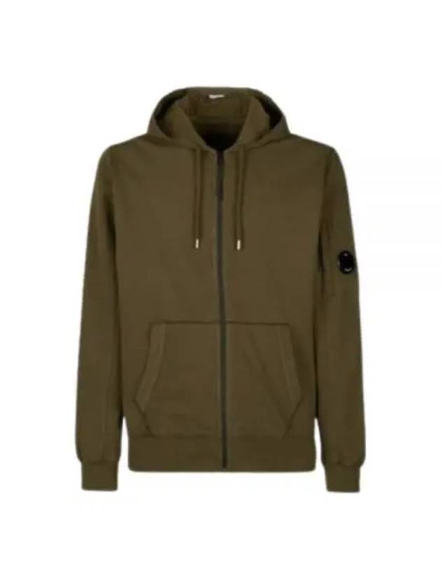 Light Fleece Zip Up Hoodie Green - CP COMPANY - BALAAN 2