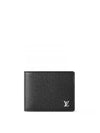 Multiple Taiga Leather Half Wallet Black - LOUIS VUITTON - BALAAN 2