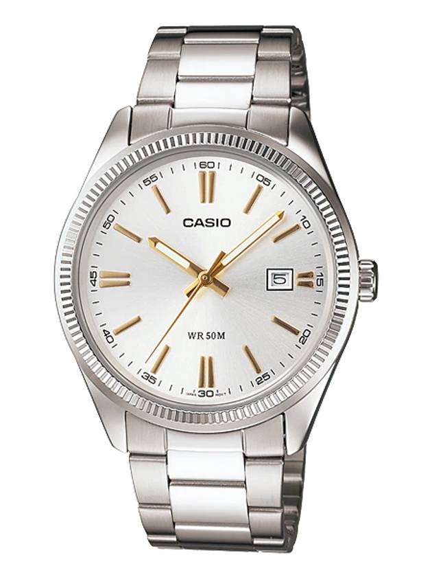 Analog Watch Silver White - CASIO - BALAAN 1