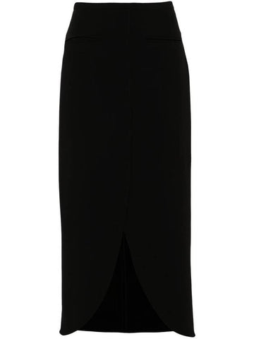 Ellipse Tailored Long A-line Skirt Black - COURREGES - BALAAN 1