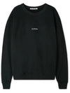 Mini Logo Crew Neck Sweatshirt Black - ACNE STUDIOS - BALAAN 4