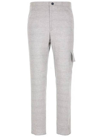 24SS UMM0523 K0625C01 GRAY KNT Light Silky Wool Pants - KITON - BALAAN 1