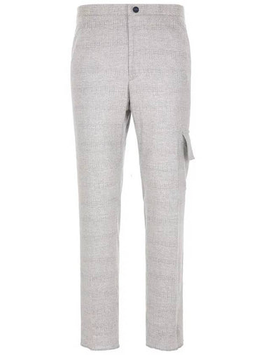 24SS UMM0523 K0625C01 GRAY KNT Light Silky Wool Pants - KITON - BALAAN 1