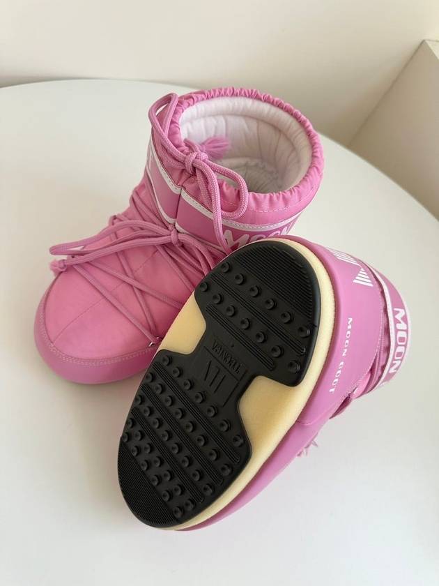 Icon Low Nylon Snow Boots Pink - MOON BOOT - BALAAN 7