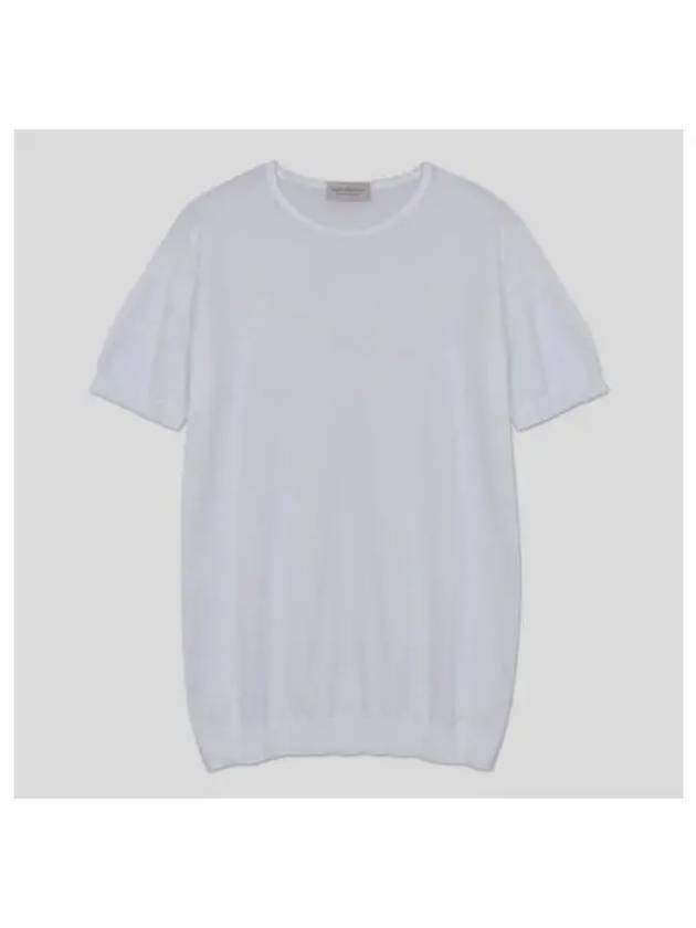 Belden knit t shirt white - JOHN SMEDLEY - BALAAN 1