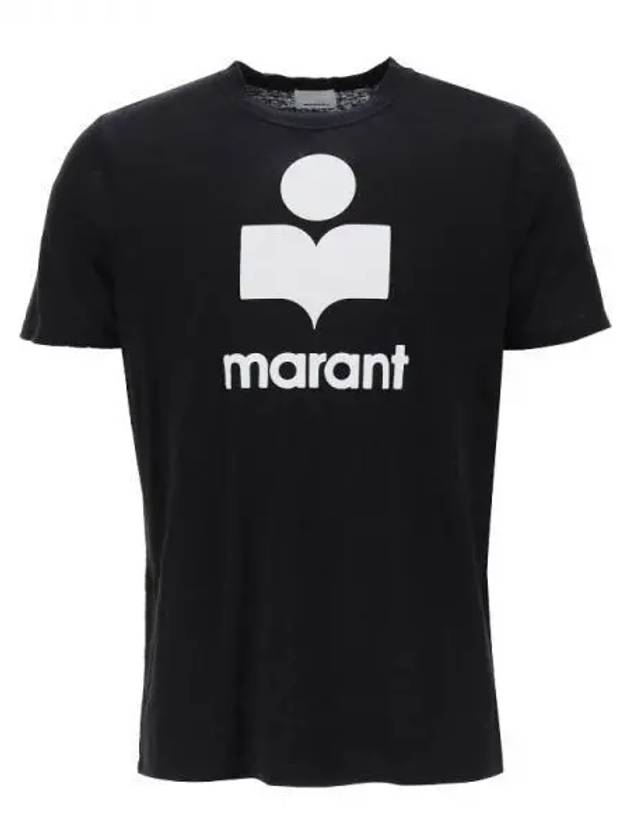 Karman Logo Short Sleeve T-Shirt Black - ISABEL MARANT - BALAAN 2