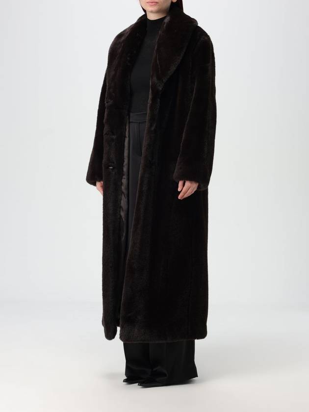 Komore Belt Long Pouf Coat Brown - PINKO - BALAAN 4