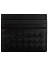 Intrecciato Weaving Nappa Card Wallet Black - BOTTEGA VENETA - BALAAN 1