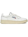 Medalist Leather Low Top Sneakers White - AUTRY - BALAAN 2