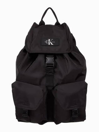 JEANS Unisex Black CKJ Reversible Flap Wrap Two Pocket Backpack HH3947 001 - CALVIN KLEIN - BALAAN 1