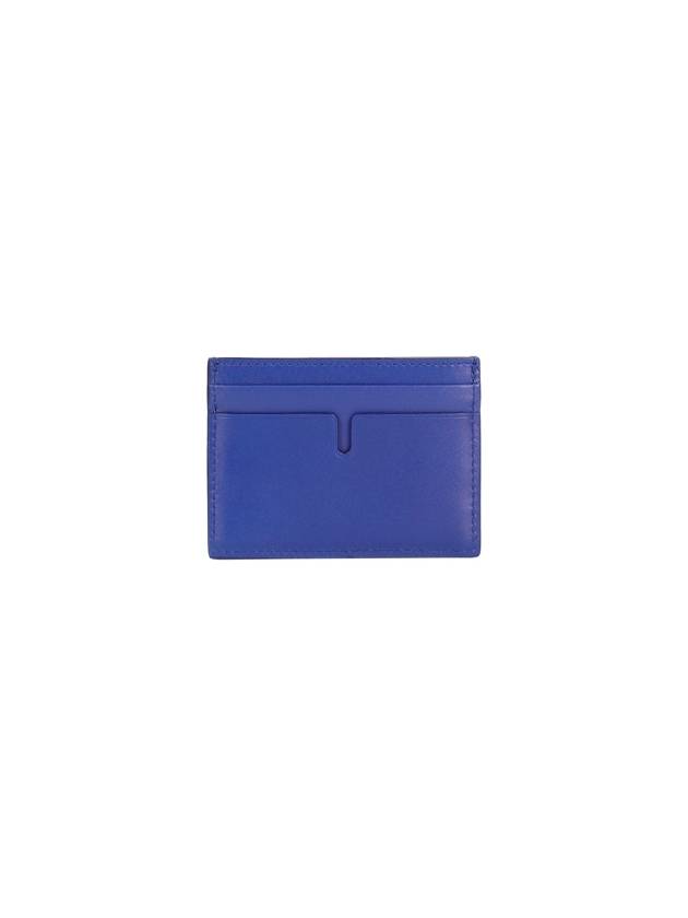 EKD Leather Card Wallet Blue - BURBERRY - BALAAN 3