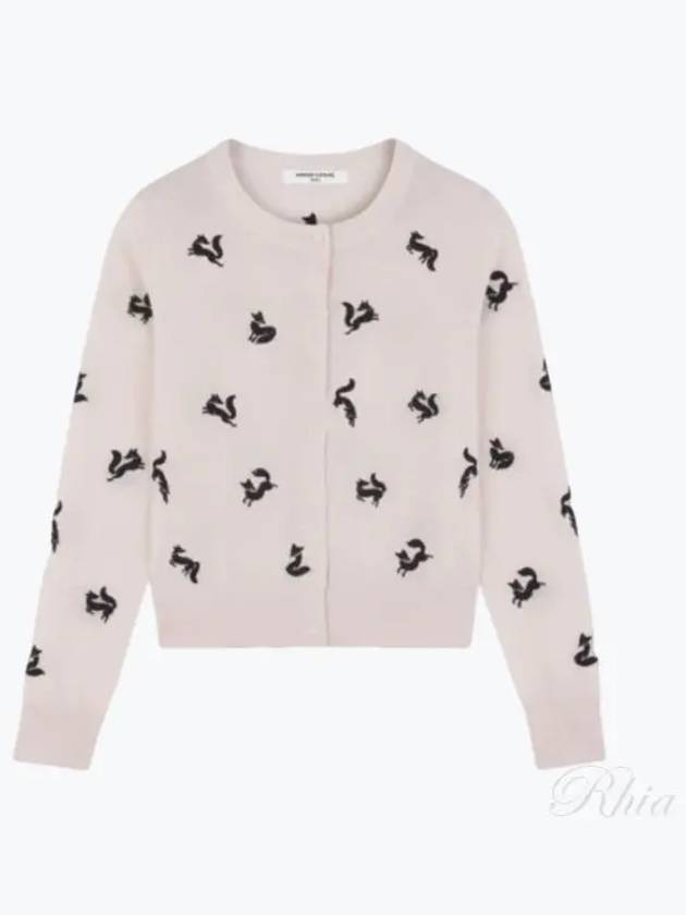 Maison Kitsune Fancy Fox Embroidery Cardigan NW00504KF0001P705 - MAISON KITSUNE - BALAAN 2