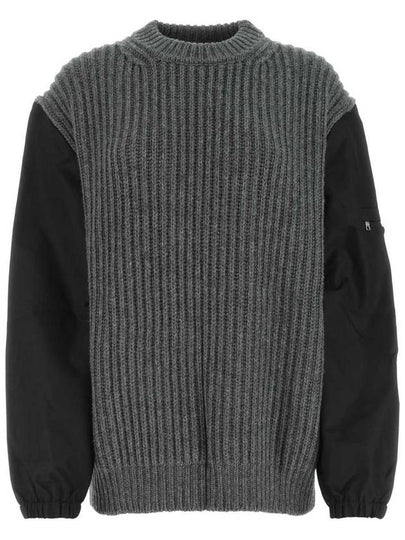 Sweater P24R1PS222109R F0480 Gray - PRADA - BALAAN 2