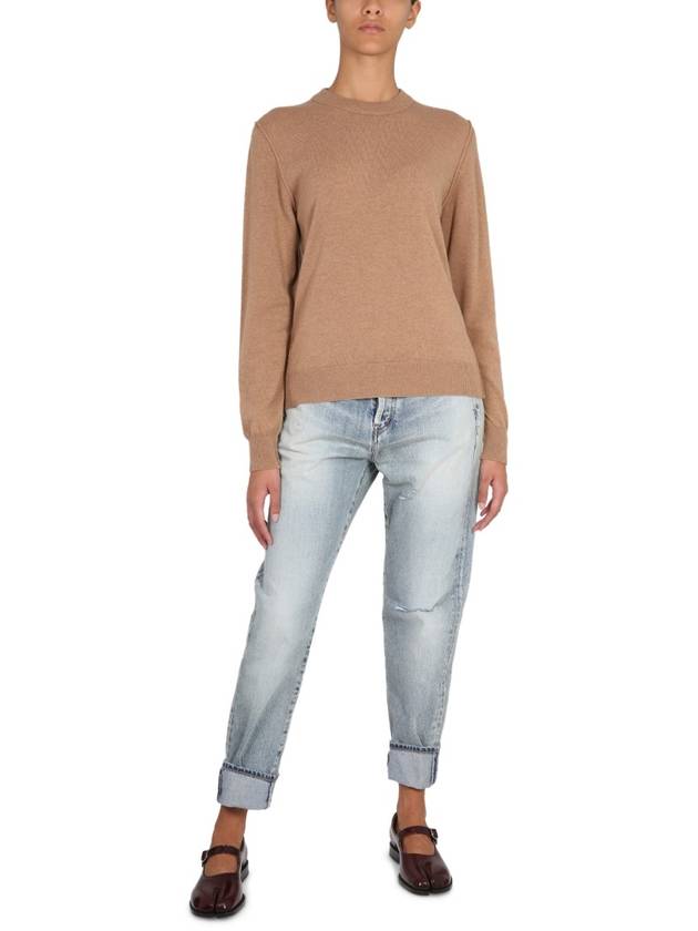 Eco Cashmere Knit Top Beige - MAISON MARGIELA - BALAAN 3