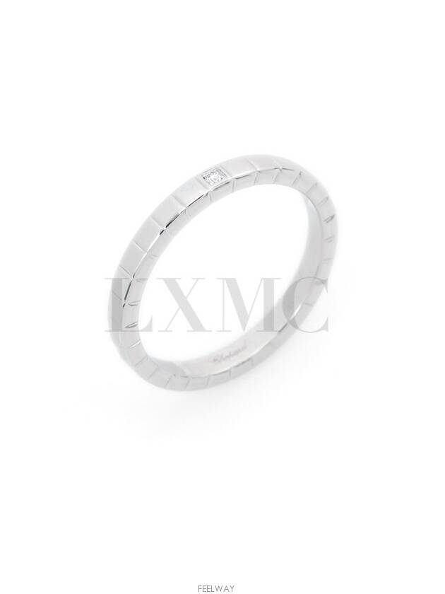 Ice Cube Pure White Gold Diamond Ring No 15 - CHOPARD - BALAAN 3