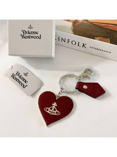 heart logo key ring burgundy - VIVIENNE WESTWOOD - BALAAN 2