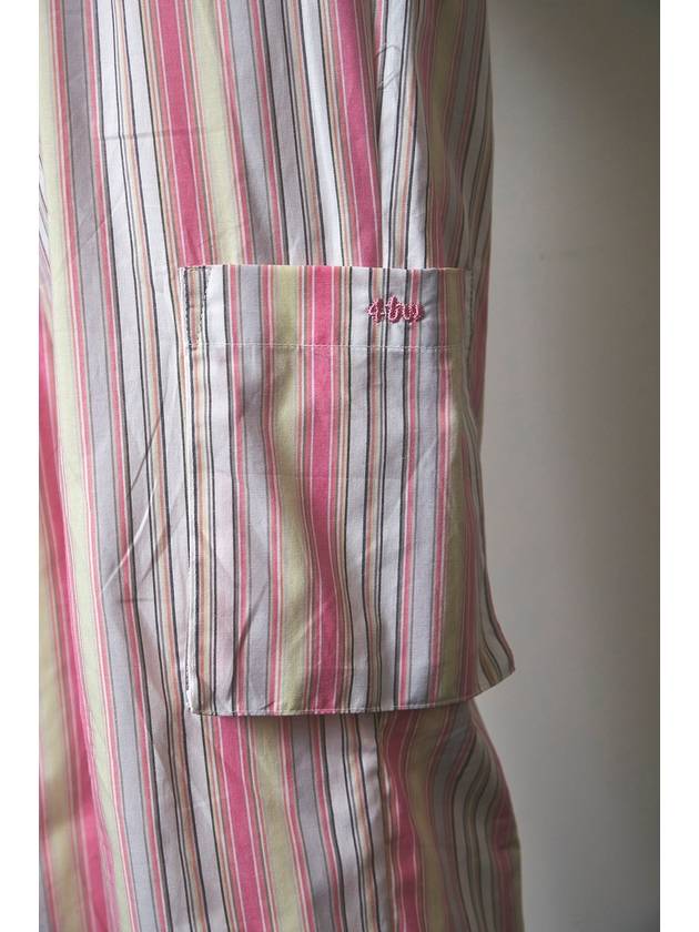 one pocket pants pink stripe - FOR THE WEATHER - BALAAN 10