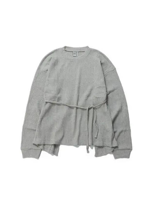 Shaw Long Sleeve in Gray Melange FSHL RIB 000 - BASERANGE - BALAAN 1