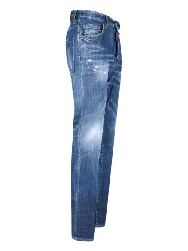 Broken Knee Wash Denim Jeans Blue - DSQUARED2 - BALAAN 4