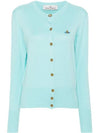 Bea Knit Cardigan Aqua - VIVIENNE WESTWOOD - BALAAN 1