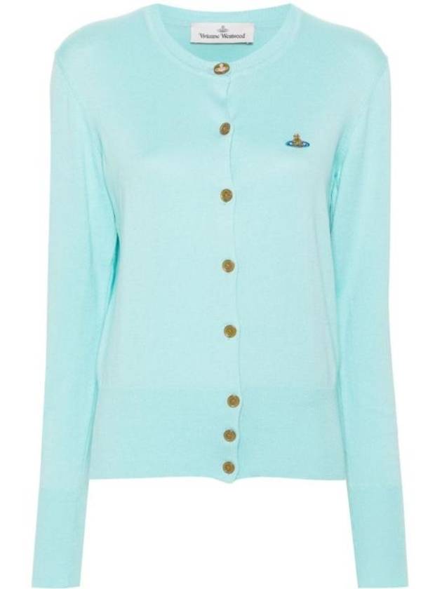 Bea Knit Cardigan Aqua - VIVIENNE WESTWOOD - BALAAN 1