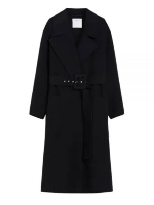 Bimba Double Face Wool Single Coat Black - MAX MARA - BALAAN 2