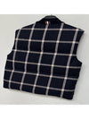 Wool Tweed Prince of Wales Down Vest - THOM BROWNE - BALAAN 5