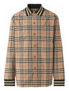 Vintage Check Cotton Poplin Long Sleeve Shirt Archives Beige - BURBERRY - BALAAN 2