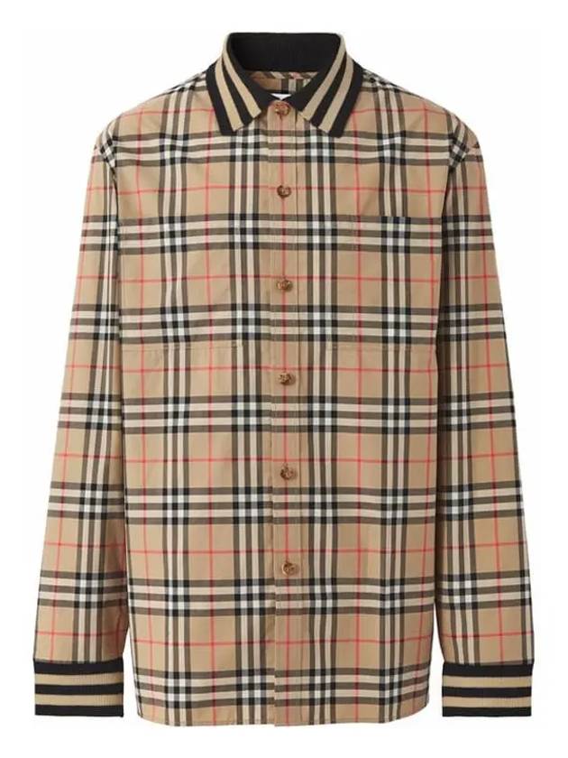 Vintage Check Cotton Poplin Long Sleeve Shirt Archives Beige - BURBERRY - BALAAN 2