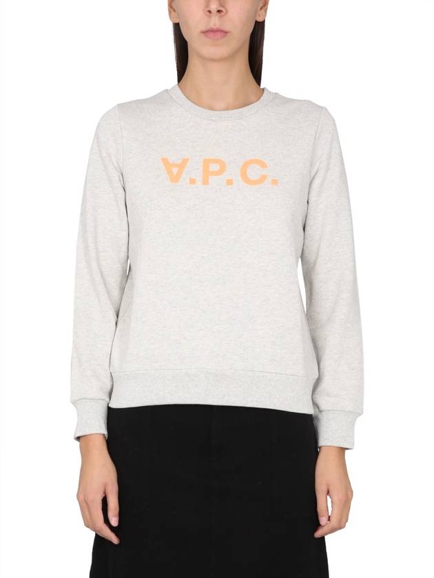 Women's VPC Logo Print Sweatshirt Ecru - A.P.C. - BALAAN 2