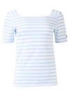 Pleneuf Square Neck Sailor Short Sleeve T-Shirt Neige Ciel - SAINT JAMES - BALAAN 2