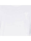 Tone On Tone Heart Logo Short Sleeve T-Shirt White - AMI - BALAAN 5