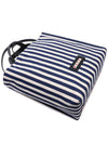 Logo Striped Tote Bag Navy - MARNI - BALAAN 6