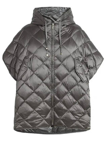 TREMAN Cape padded jacket gray - MAX MARA - BALAAN 1