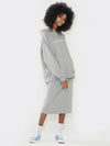 Stripe logo Hoodie Oversize fit Gray - AOX - BALAAN 4