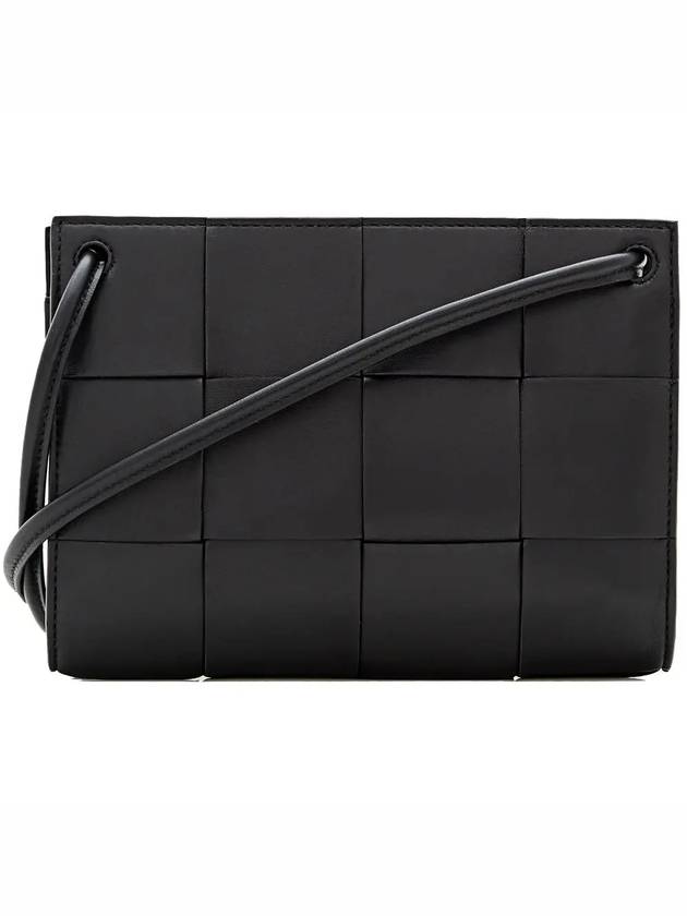 Intrecciato Cassette Mini Cross Bag Black - BOTTEGA VENETA - BALAAN 4