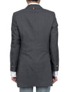 4 Bar Wool Jacket Grey - THOM BROWNE - 6