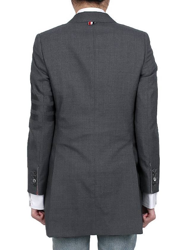 4 Bar Wool Jacket Grey - THOM BROWNE - BALAAN 6