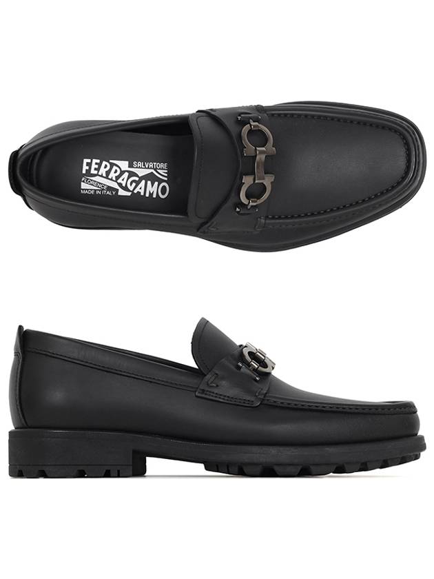 Men's David Gancini Loafers Black - SALVATORE FERRAGAMO - BALAAN 2